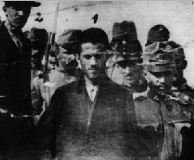 Gavrilo Princip is arrested for the assassination of Archduke Franz Ferdinand and his wife–Sarajevo, June 28, 1914.