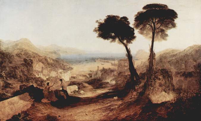 Baiae and the Bay of Naples, painted by J.M.W. Turner in 1823, well before modernization of the area obliterated most traces of its Roman past. Image: Wikicommons.