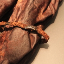 The decorated leather armlet found on Old Croghan Man.