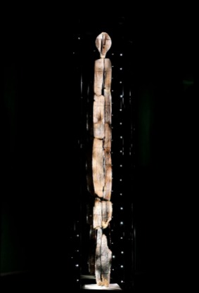 The Shigir idol, which stands 9 feet [2.8 metres] tall and dates to around 9,000 B.C., was found in a bog not far from Yekaterinburg in the Urals.